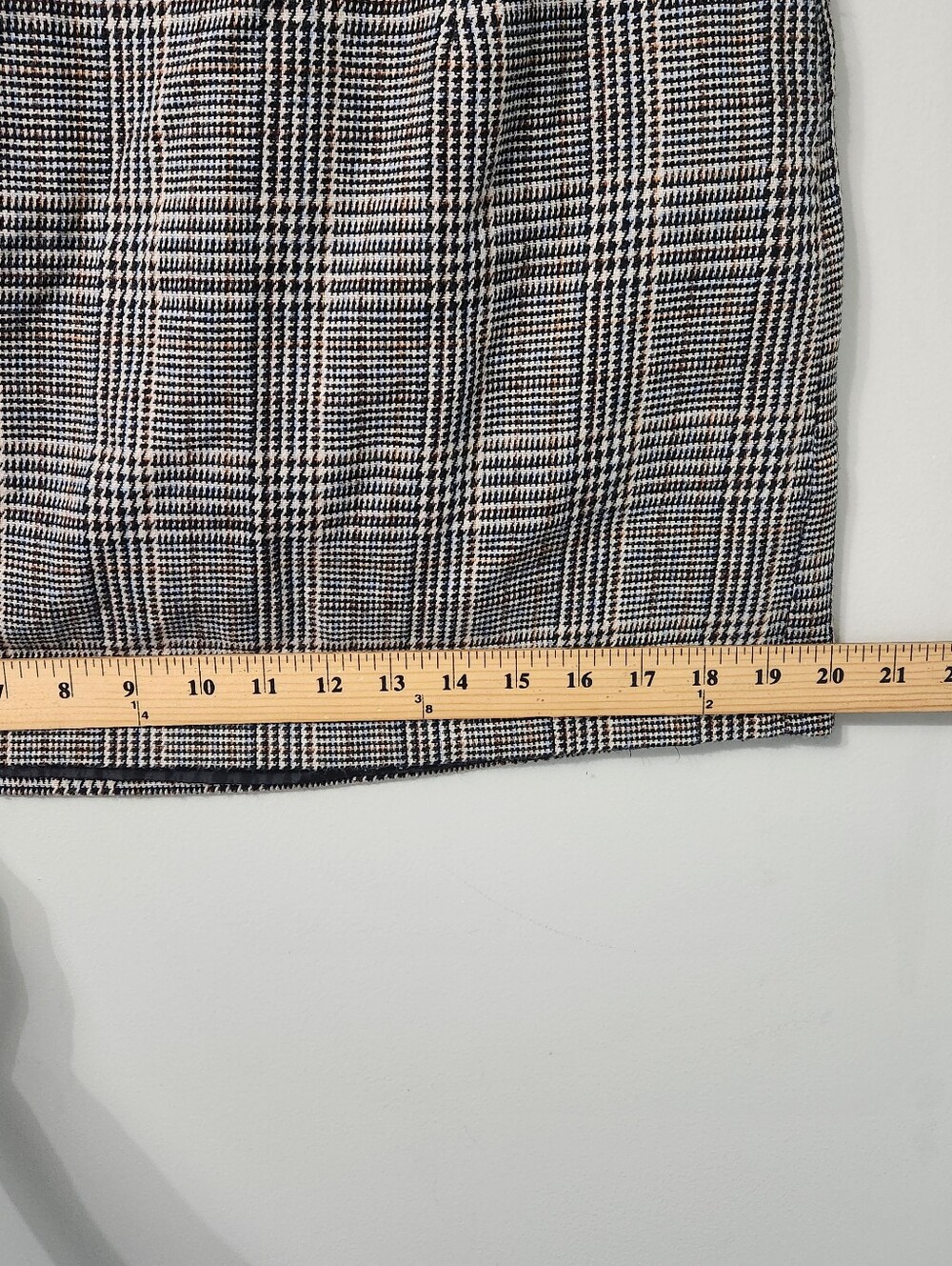 Plaid Paperbag Waist Mini Skirt Preppy Academia Schoolgirl Fall Winter Large - Picture 13 of 14